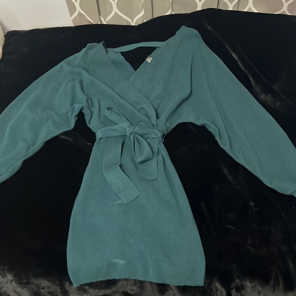 Long sleeve thick sweater dress size large